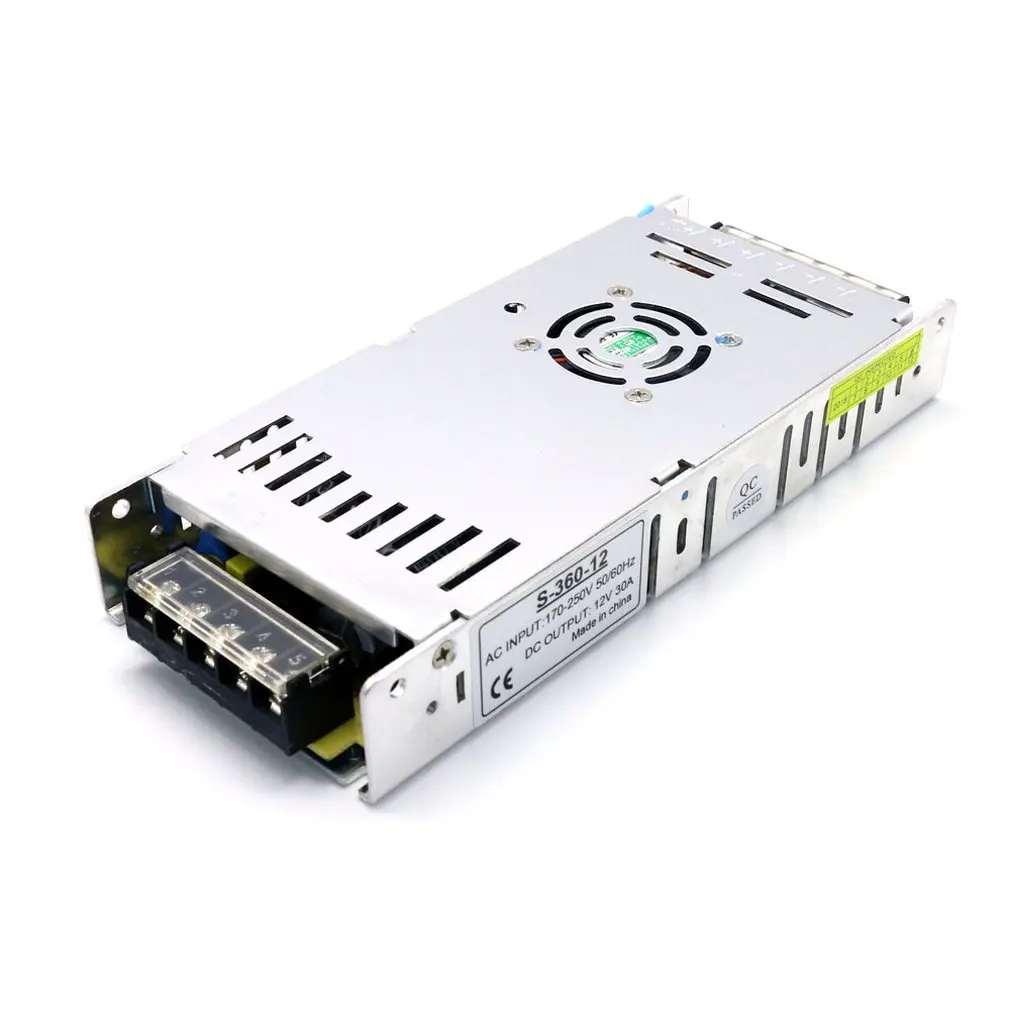 360W Небольшой объем 3 см и высоком Питание трансформатор AC/Dc 12V 5A 120W 150W 350W 360W - Цвет: 360W