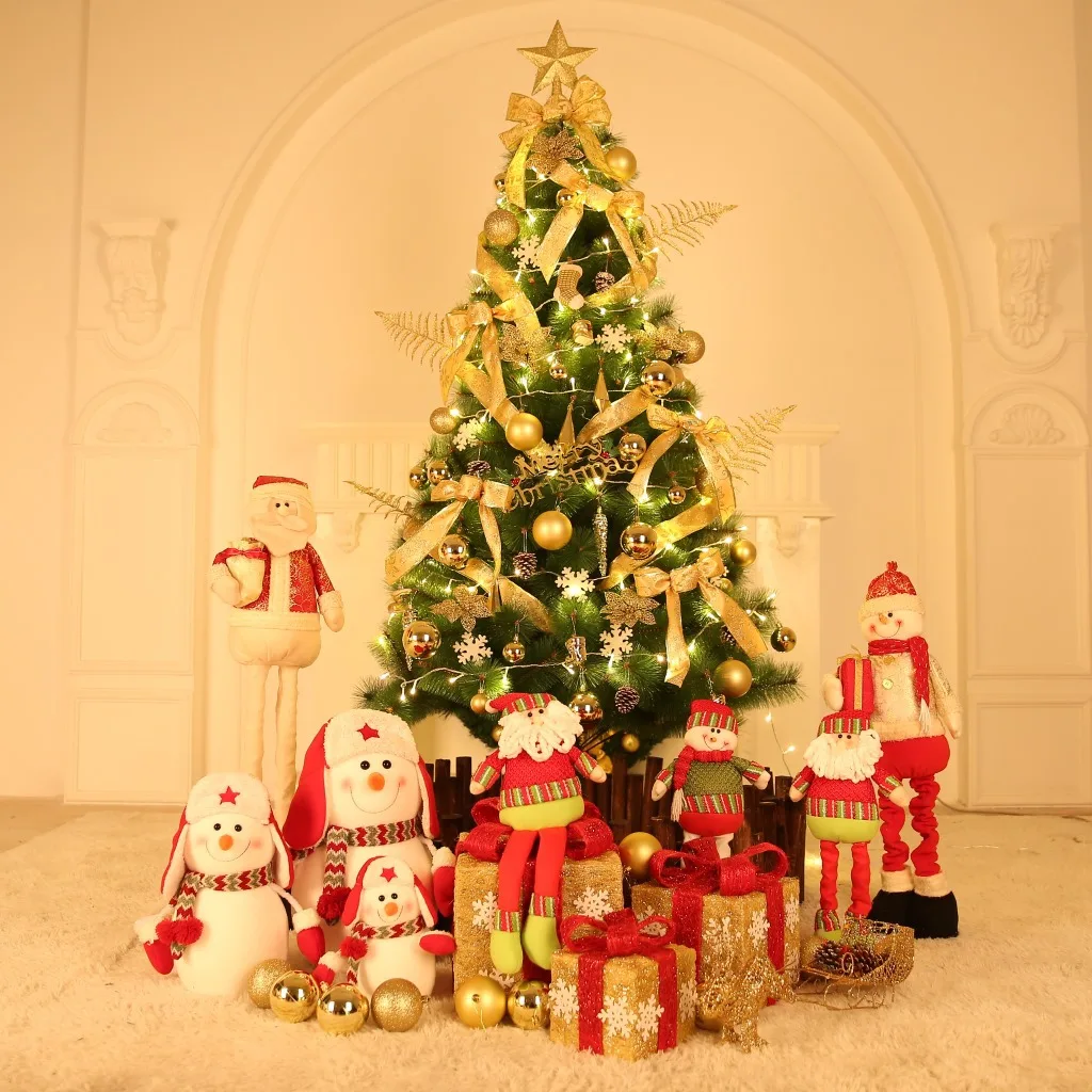 Рождественские украшения 1,8 метров Роскошная зашифрованная Рождественская елка пакет высококачественные сосновые иглы Набор рождественской елки