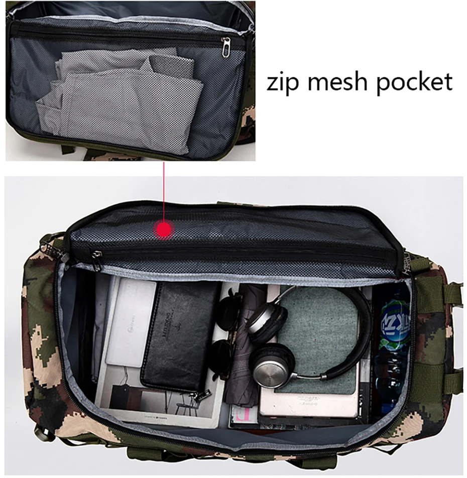 Camo Gym Sports Bag Men Waterproof Fitness Training Backpacks Multifunctional Travel Luggage Outdoor Sporting Tote For Male19