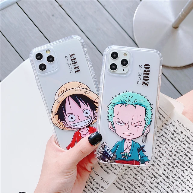 Japan Anime Classic One Piece Luffy Zoro Case For Iphone 12 11 Pro Max X Xs Xr 6 7 8 Plus Se2 Clear Soft Silicon Tpu Cover Coque Phone Case Covers Aliexpress