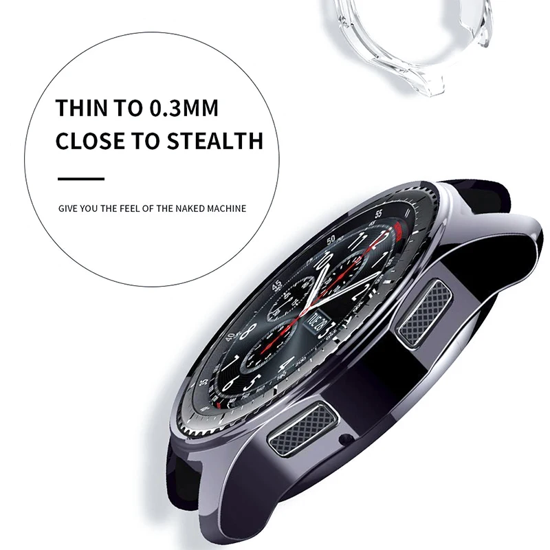 Защитный чехол для samsung galaxy watch active 2 44 мм 40 мм SM-R830 R820 R500 силиконовый защитный чехол на весь экран s