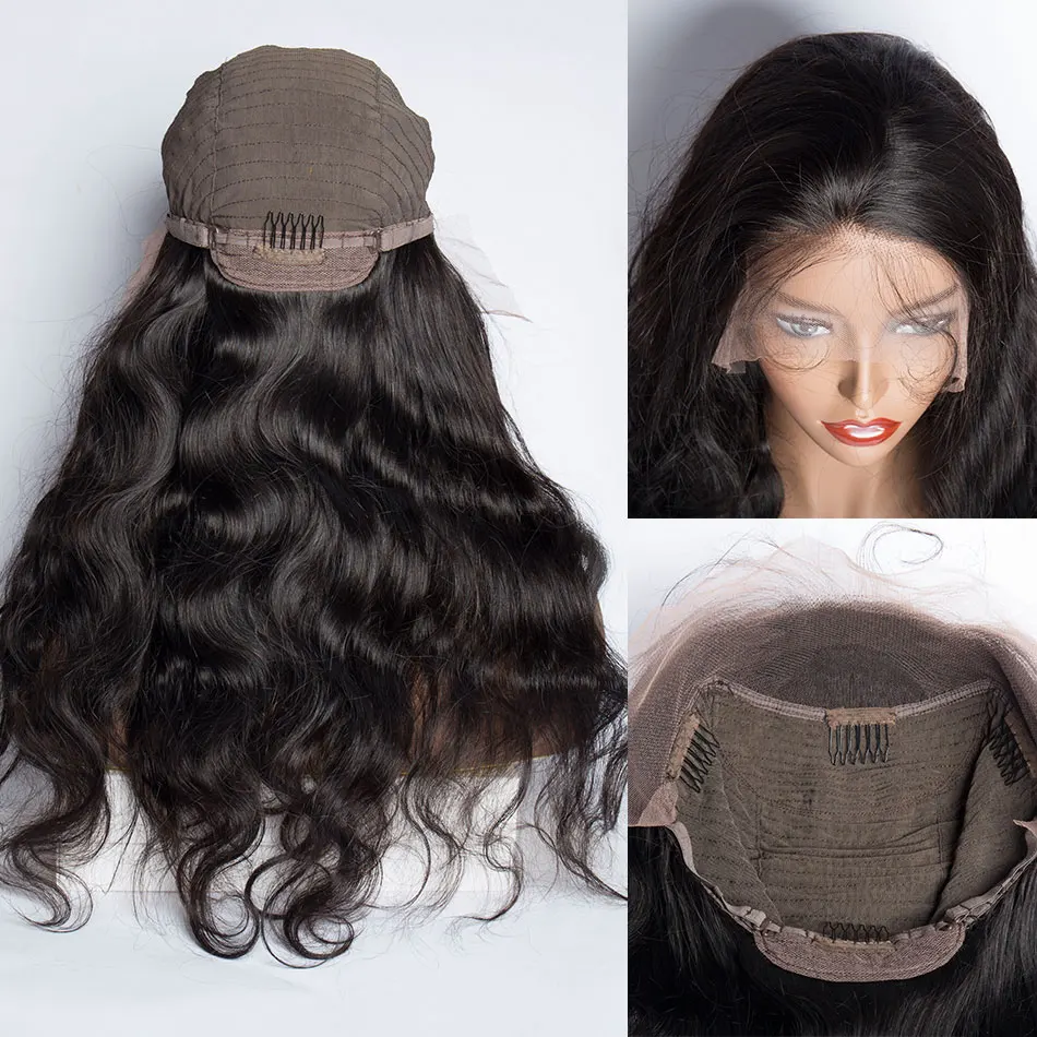 MIHAIR объемные волнистые волосы 13*4 кружевной передний парик 8-26 дюймов Remy человеческие волосы парики для черных женщин перуанский парик из волос 150% плотность бесклеевой