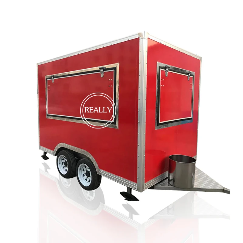 2.8m length cheapest food van /fast food trailer /mobile food truck