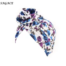 SAGACE модная Цветочная шляпа женский из смеси хлопка повседневная хлопковая облегающая шляпа с принтом для девочек модный дизайн популярный шарф