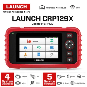 

Launch X431 CRP129X OBD2 Car Scanner Automotive Diagnostic Tool Auto Scan Reset Tools TPMS EPB Throttle PK Creader VIII CRP129