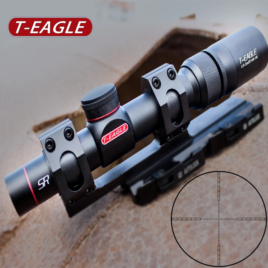 

SR 1.5-5x20WA Tactical Riflescopes Outdoor Hunting Scope 1/4MIL Click Value Optical Airsoft Sight Shooting Rifle Scope