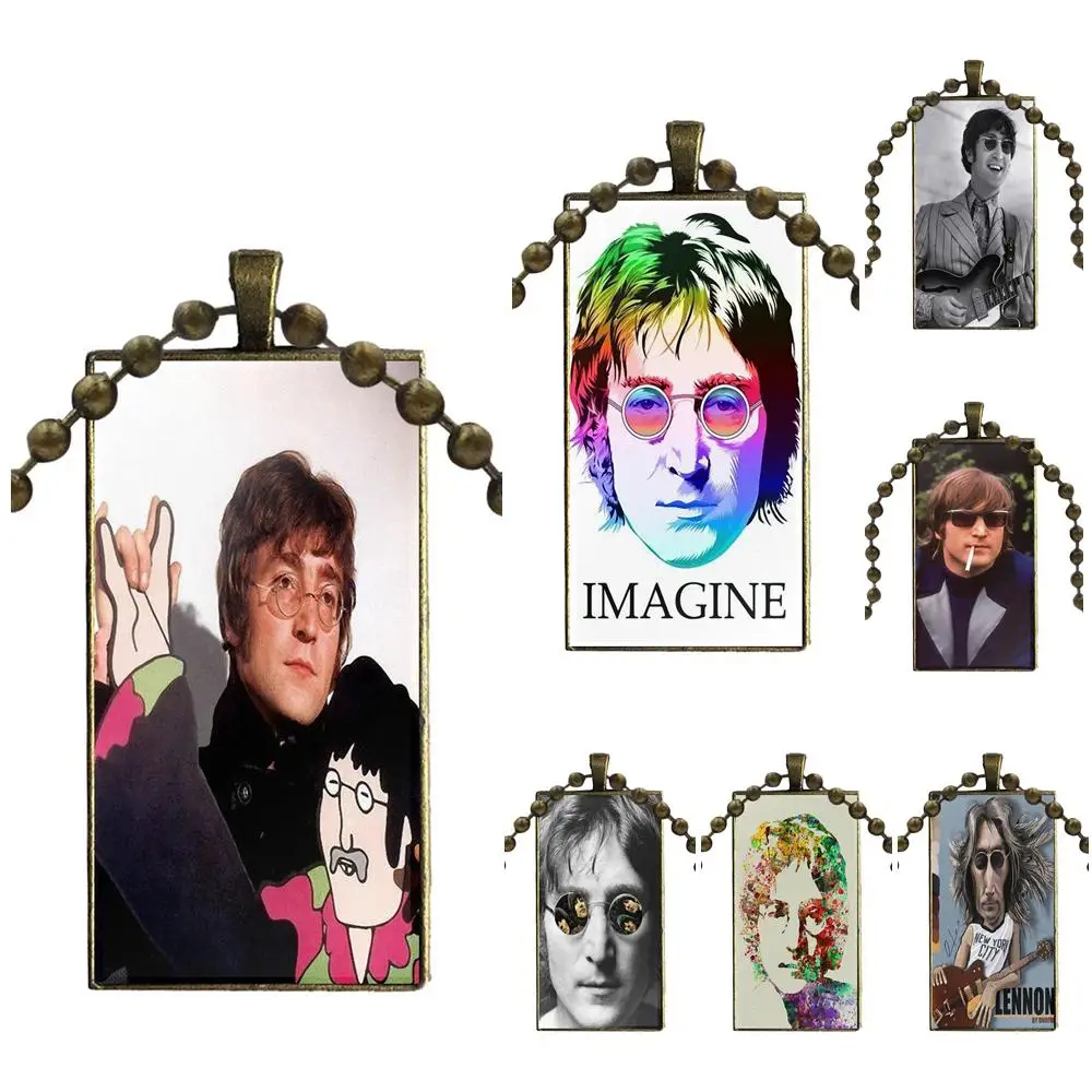 John Lennon Legacy Fashion Necklace Handmade Rectangle Shape Choker Jewelry Multi Designs For Women Kids | Украшения и аксессуары