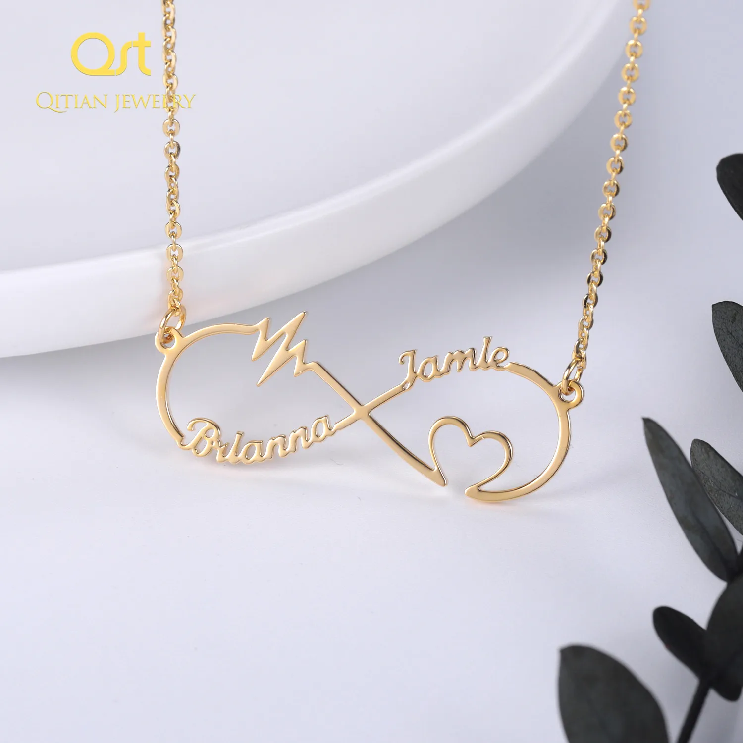 Qitian Infinity Shape Custom Letters 