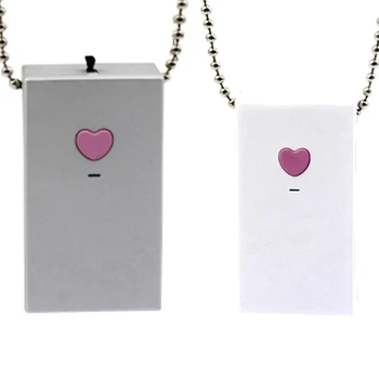 

2 Set Portable Exclusive Portable Air Purifier Household Hanging Neck Type Personal Mini Negative Ion Silver & White