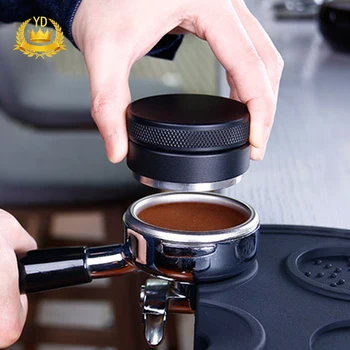 

58/53/51mm Adjustable Stainless Steel Coffee Espresso Tamper Convex Four Angled Slopes Base Distribution Tools Kitchen Tool YDHS