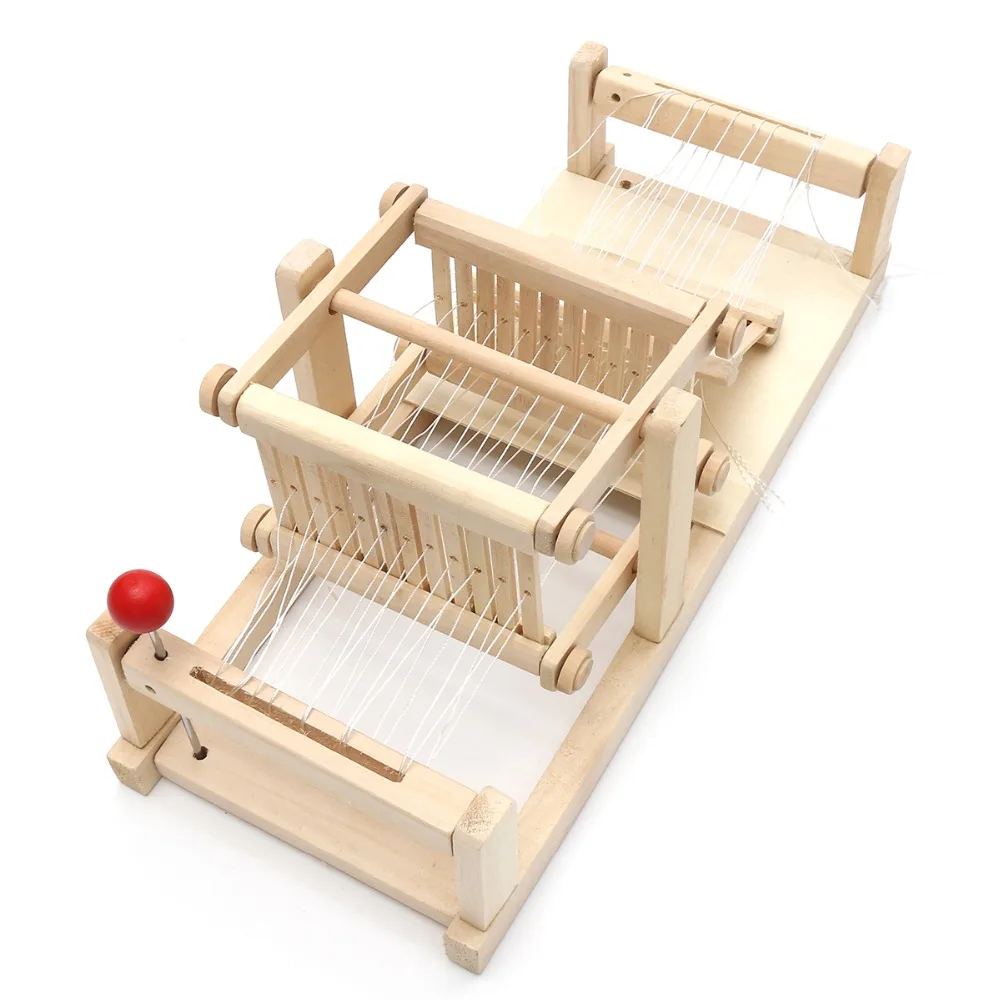 Игрушки для ролевых игр Деревянный Китайский традиционный деревянный ткацкий станок для плетения стола Модель ручная работа «сделай сам» игрушка подарок для детей и взрослых