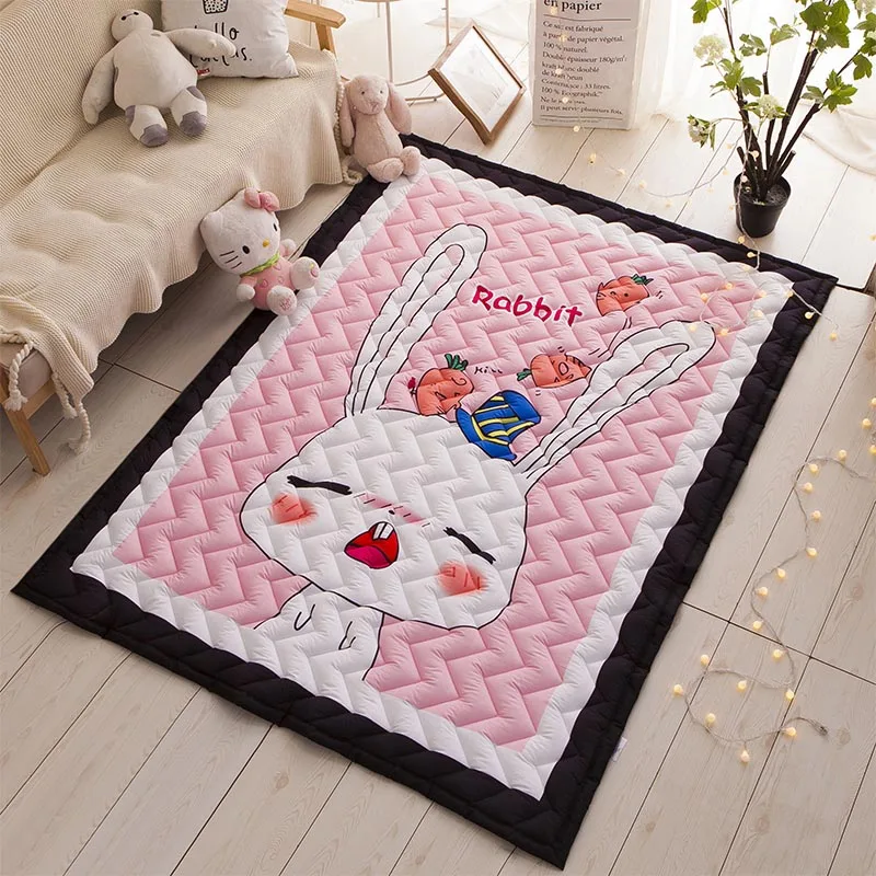 145X195 см детские игровые коврики 2,5 см утолщение теплый мультфильм одеяло детская игра ковер машинная стирка ковры игровой коврик