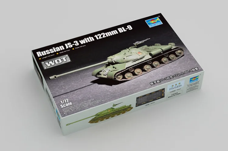 1 / 72 Русский Танк Js 3 122 мм Bl 9 пистолет Военная статическая сборка модель 07163|Наборы