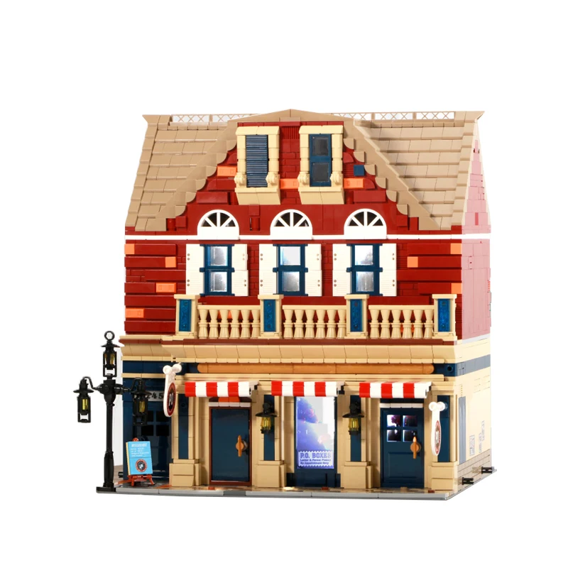 DG2002 MOC City Street View Architecture Series The Post Office Building Blocks Bricks Kids Christmas Toys Birthday Gift Set | Игрушки и