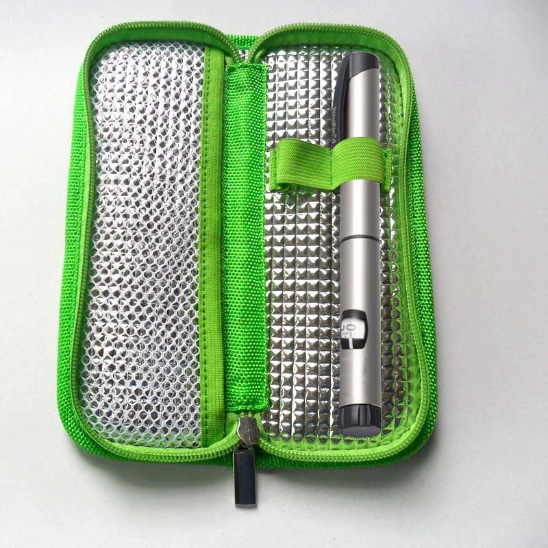 Insulin Cooler Travel Case Diabetic Medication Organizer Cooler Bag Navy Blue