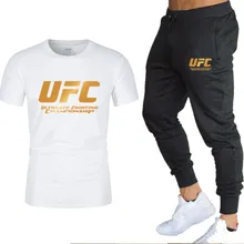 新 2020 メンズスポーツウェアツーピース半袖シャツ + パンツトレーナー春と夏のスポーツウェアの新ブランド服(China)