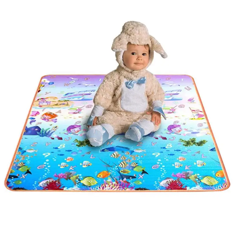 

Newborn Play Mat Safety Moistureproof Crawling Play Pad Thickened Blanket Game Cushion Infants Learn Crawing Walking Carpet