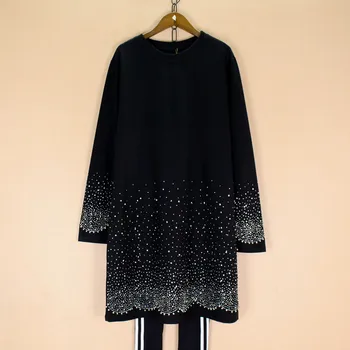 

SuperAen Europe T Shirts Women 2020 Spring and Autumn New Round Neck Ladies T Shirts Fashion Beaded Casual Women Clothing