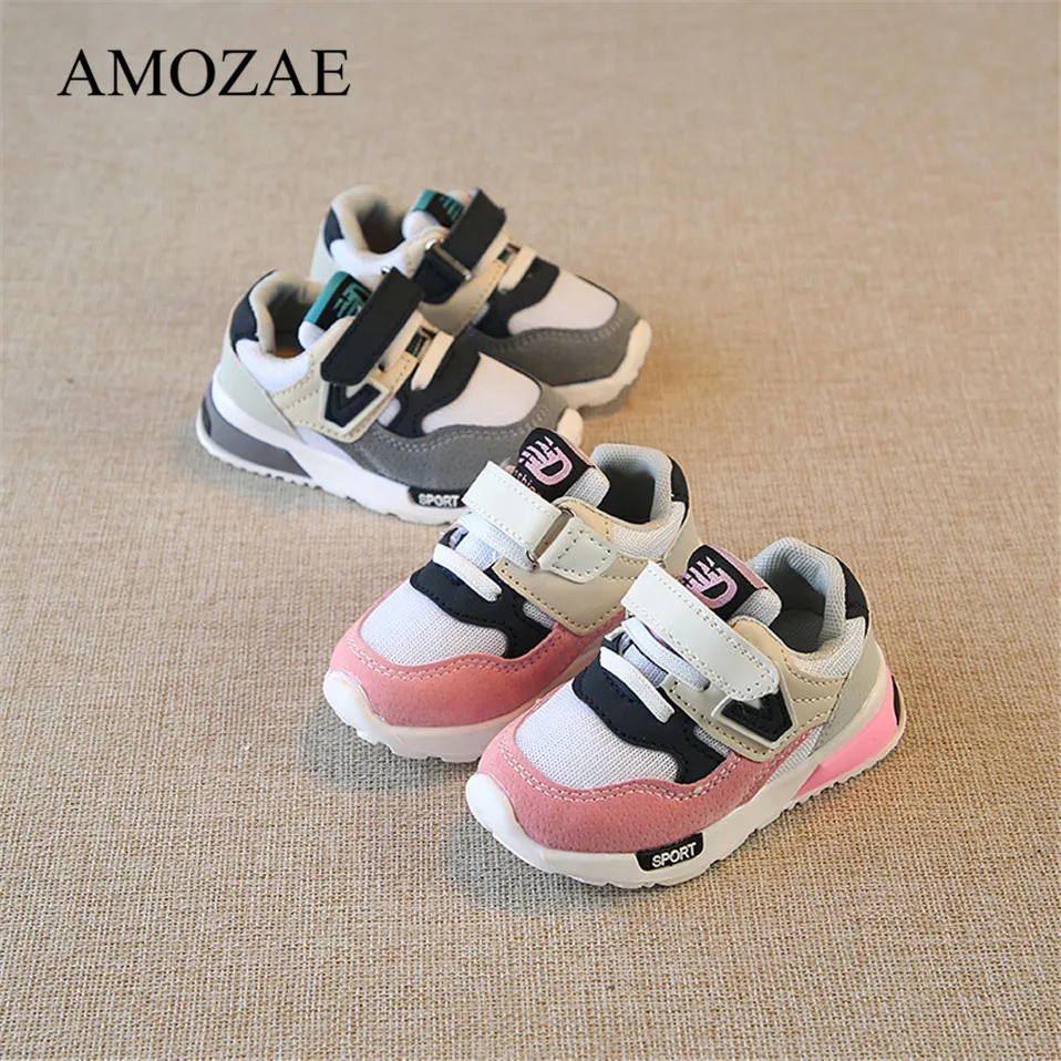 Children's Sport Shoes Spring Autumn New Fashion Breathable Kids Boys Net Shoes Girls Anti-Slippery Sneakers Baby Toddler