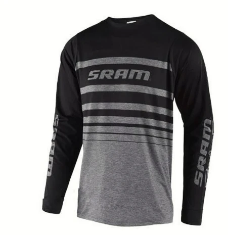 SRAM мотоциклетная майка для SKYLINE MTB DH MX велосипедная футболка для спуска по гору, быстросохнущая гладкая