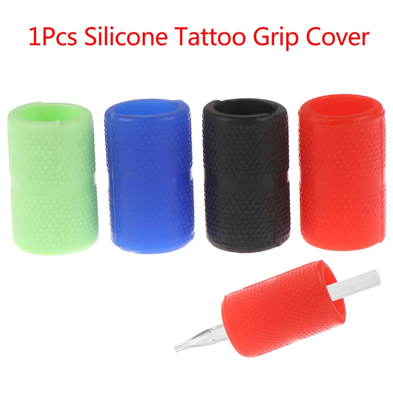 Soft Rubber Silicone Tattoo Grip Cover For Tattoo Machine Handle Supply Tube Reusable Holder Autoclavable Antiskid New
