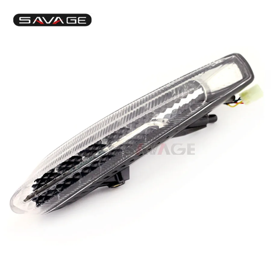 Светодиодный задний светильник для DUCATI Diavel/Carbon 2011- 12 13 14, интегрированный задний тормоз, мигалка, светильник, указатель поворота, левый и правый - Цвет: right Clear