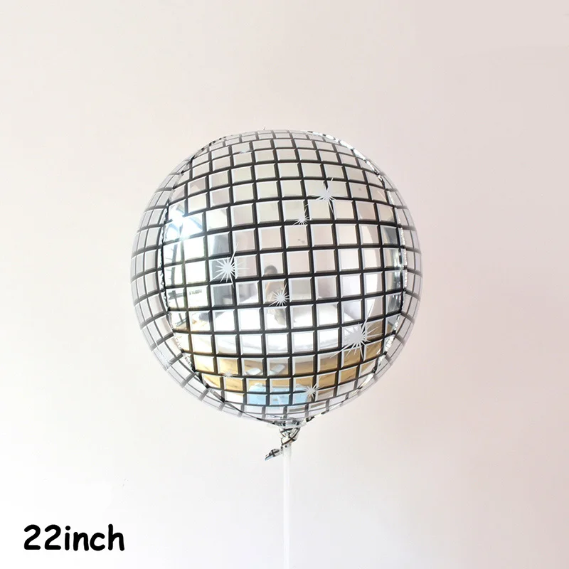 Grid Sphere 24 дюйма 3D Алмазный Куб фольгированные шары День рождения вечерние Слюнявчики гелиевая фольга квадратные воздушные шары Свадебный декор вечерние принадлежности - Цвет: Grid Sphere