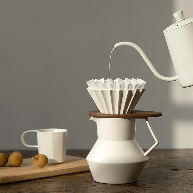 

Ceramic Coffee Pot Filter Cup Holder Reusable Coffeeware Machine Strainer Mesh Tea Bag Brewing Tool Portable Dripper Accessories