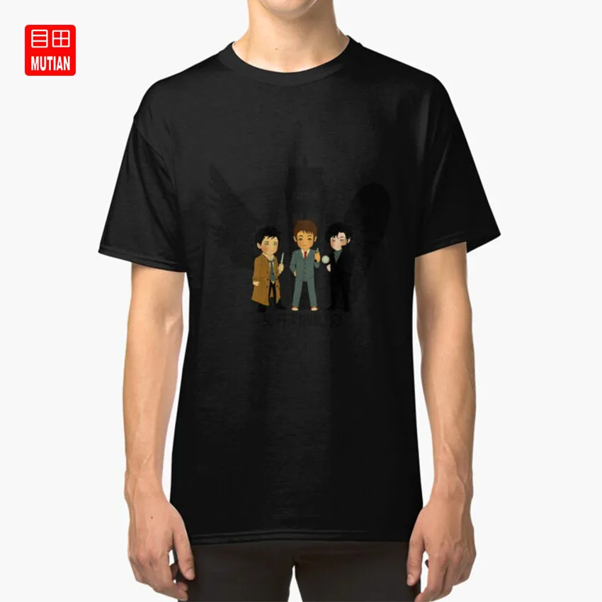 Футболка Superwholock супернатуральный Шерлок Доктор Кто | Мужская одежда