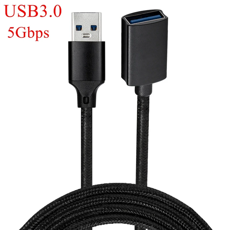 USB Extension Cable 3.0 A Male to Female PS4 TV SSD Extender Cord 5Gbps Data Transfer Flash Drive Keyboard | Электроника