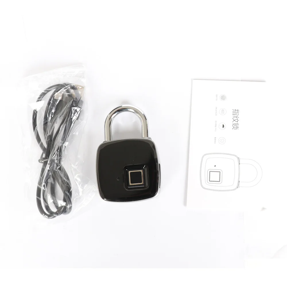 Micro USB Перезаряжаемый смарт-замок без ключа с отпечатком пальца водонепроницаемый Противоугонный замок для безопасности дверной чехол для багажа Замок