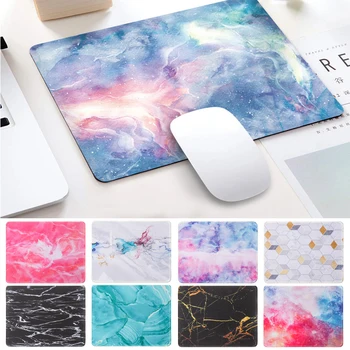 

1PC Colorful Marble Grain Mouse Pad Rubber Laptop Computer Gaming Mice Mat Anti-slip Fashion Home Office Supplies High Quality