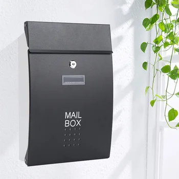 

Pastoral Wall Mounted Mailbox Fashion Bucket Newspaper Boxes Password Mailbox Outdoor Letterbox Mail Box Outdoor De Correo Wall