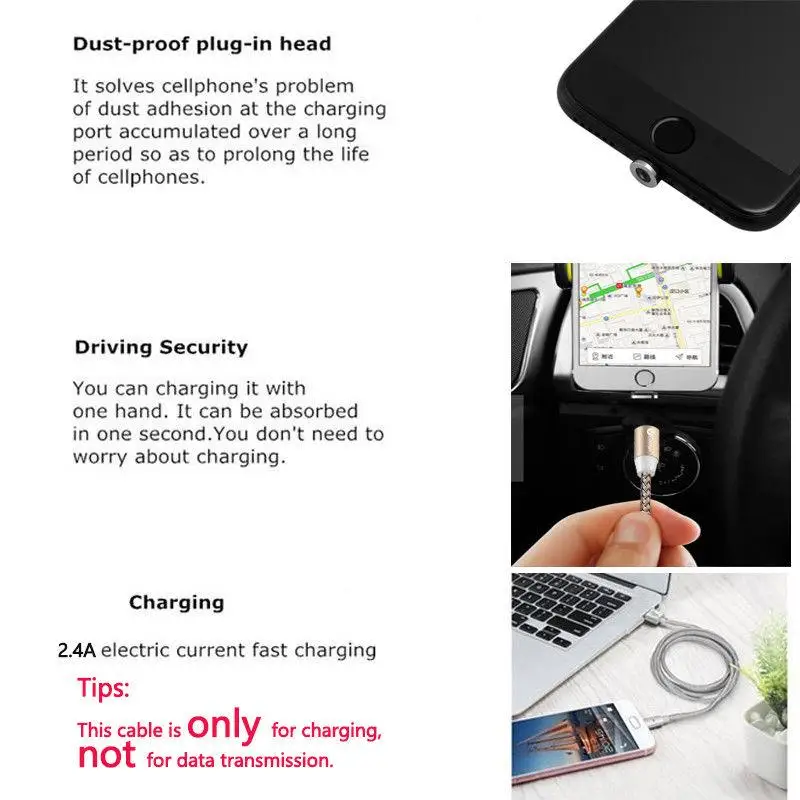 Магнитный кабель 3 в 1 Micro usb type C адаптер зарядное устройство Быстрая зарядка для Iphone для samsung для Xiaomi магнит Android телефонный шнур