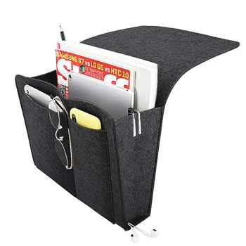 

Felt Bedside Storage Organizer Bed Desk Bag Sofa TV Remote Control Hanging Caddy Couch Storage Organizer Bed Holder Pockets