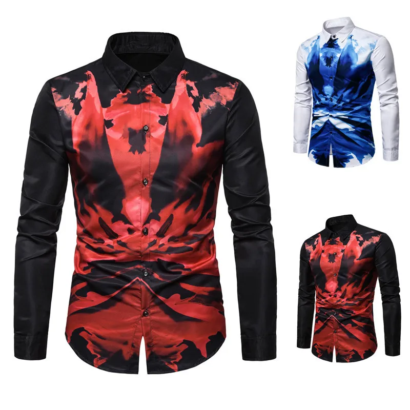 Shirt man men s shirt printed shirt man shirt man men s clothes Hawaiian shirt street 3