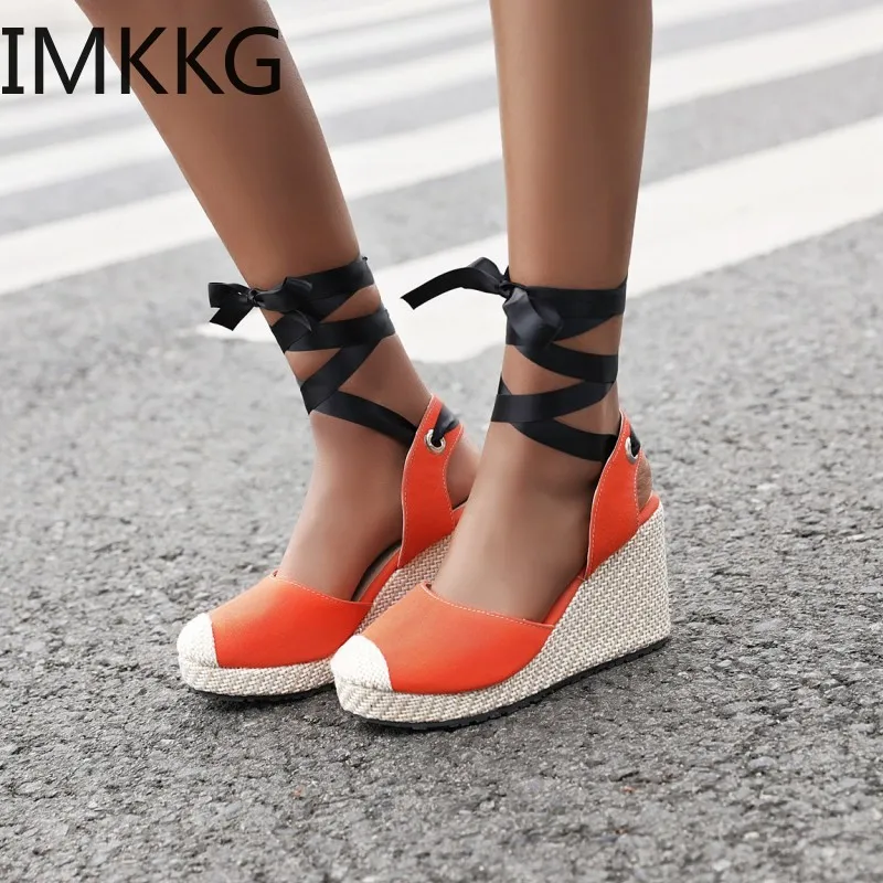 Shoes Women 2020 Summer New Ankle strap Wedge Sandals high-heeled Shoes Platform Sandals mules sandals wedges shoes for women