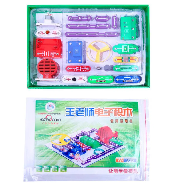 

2020 Electronics Discovery Kit Smart Electronics Block Kit Educational Science Kit Toy DIY Building Blocks Electric Circuits Kit
