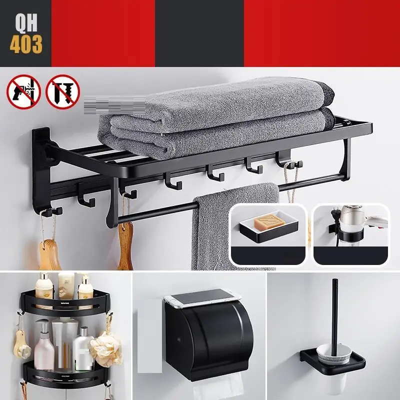 Держатель для сушилки Prateleira Banheiro Rack Estanteria Pared Porta Shampoo Mensole настенная душевая полка-органайзер для ванной - Цвет: MODEL L