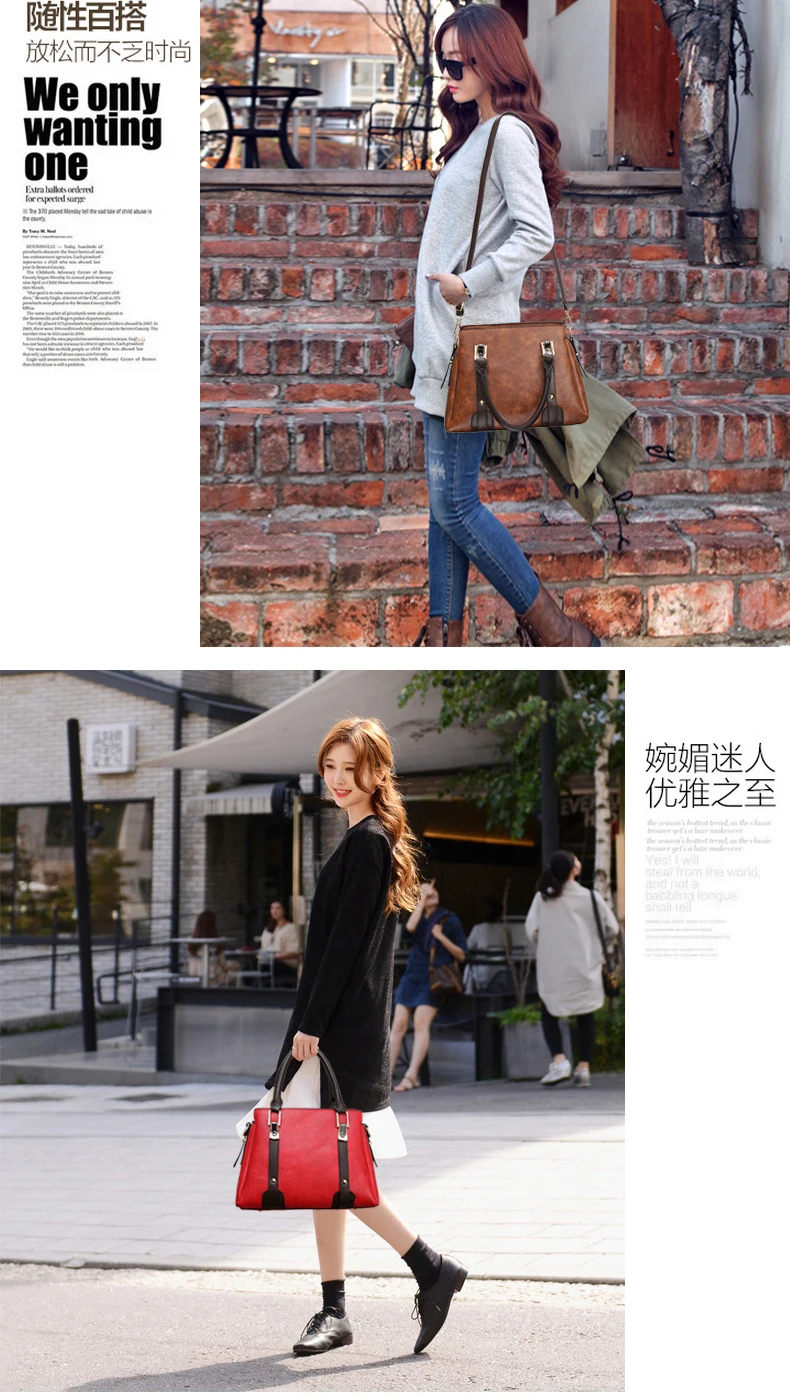 Женские сумки из натуральной кожи Новая Женская Корейская версия милая и стильная женская сумка на плечо