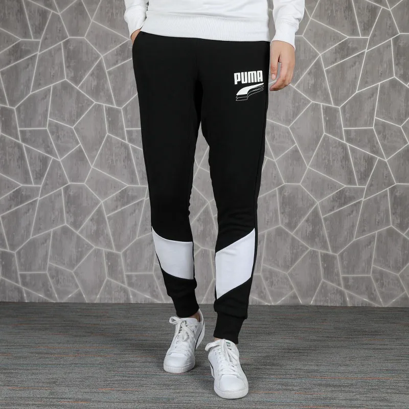 Pantalon Puma REBEL TR Negro/Blanco Hombre