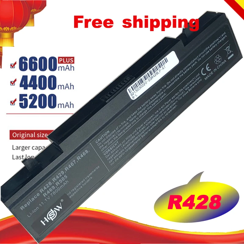 7800mAh Замена для SAMSUNG батареи ноутбука R428 R522 R518 R465 Q210 R560 AA-PL9NC2B NP-RV510 NP- RF410 NP-R470 NP-RC512 |