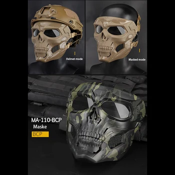 

Outdoor Hunting Face Mask Airsoft Paintball Props Skull Full Face Helmet Horror CS Game Halloween Masquerade Party Cosplay Masks