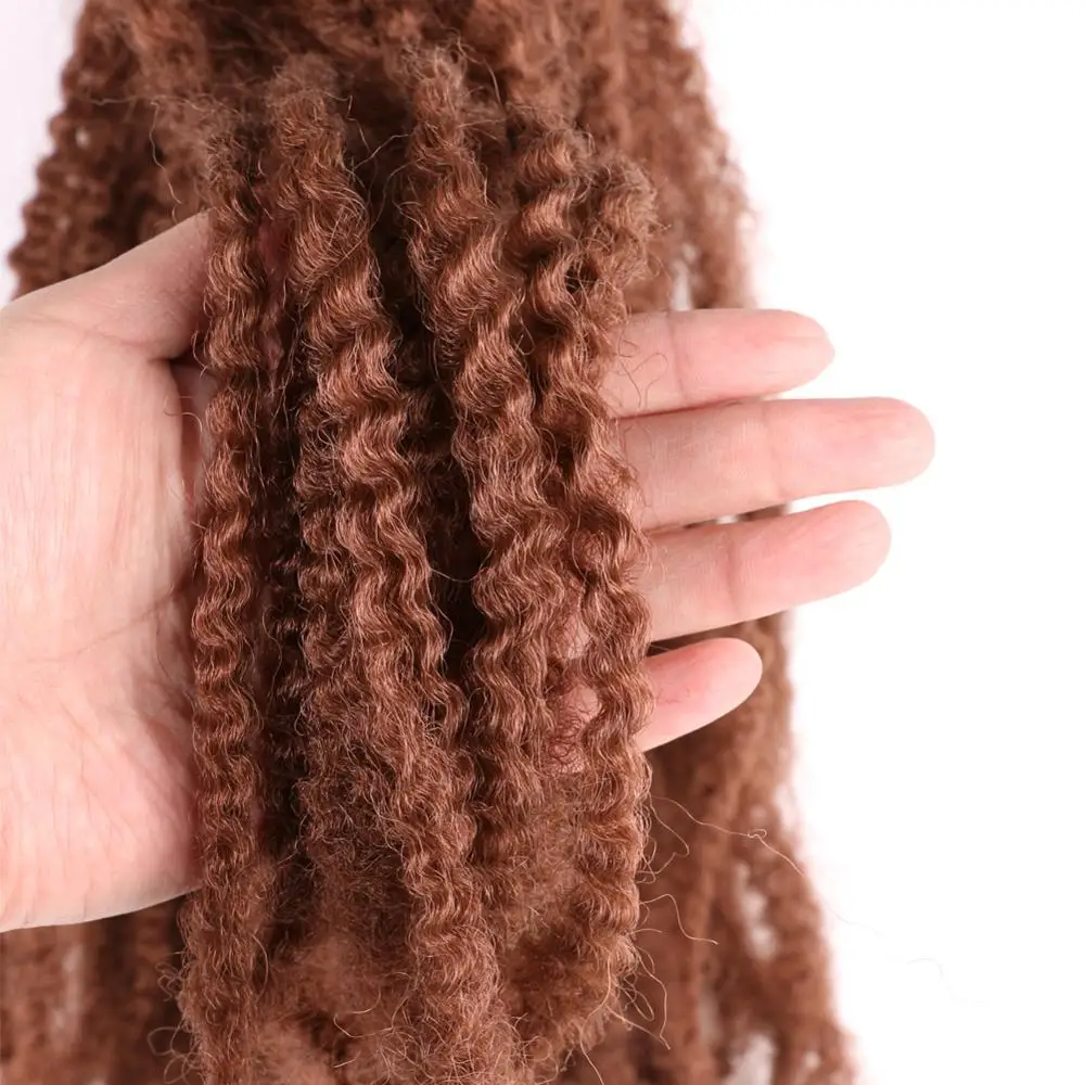 Pervado волосы 1" афро кудрявые Marley косички волосы фиолетовый коричневый серый синтетические вязанные косички для наращивания волос коллекция Janet