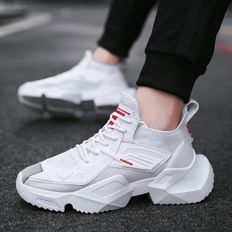 Модная мужская обувь; дышащие баскетбольные кроссовки; homme chaussure; белые кроссовки на платформе; уличные спортивные кроссовки; zapatillas hombre