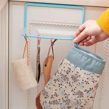 

For Bathroom Towel Rack Hanging Holder Organizer Bathroom Kitchen Cabinet Cupboard Hanger Towel Sponge Holder Storage Rack