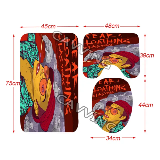 Fear And Loathing In Las Vegas 3d Shower Curtains Waterproof