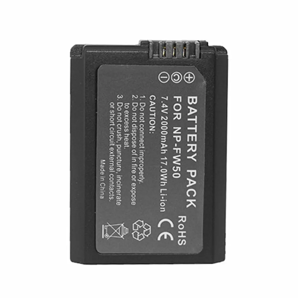 2000 мАч NP-FW50 NP FW50 батарея для камеры+ ЖК USB двойное зарядное устройство для sony Alpha a6500 a6300 a6000 a5000 a3000