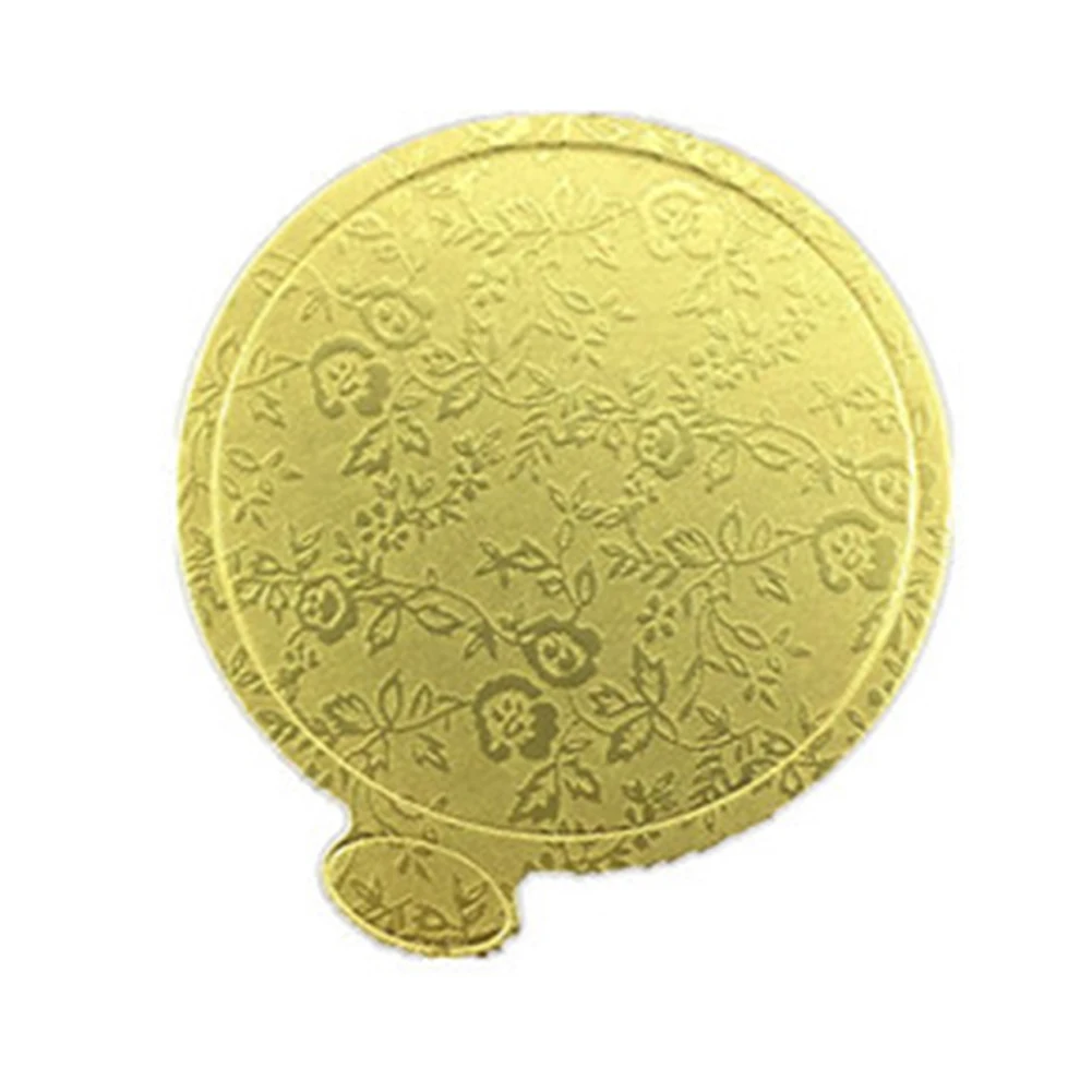 

100Pcs Gold Round Thick Cake Board For Cake Making Lightweight Decorative Kit Eco-friendly