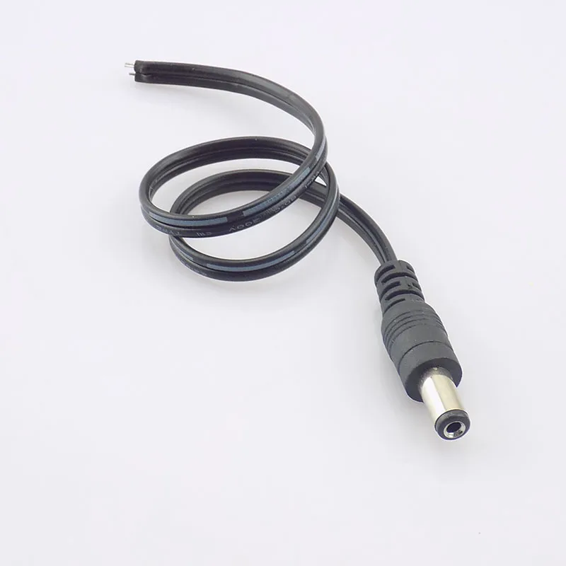 10pcs DC Power Cable DC Male Adaptor Power Supply Plug 5.5mmx2.1mm Jack Cable for CCTV Camera Security led strip light K13